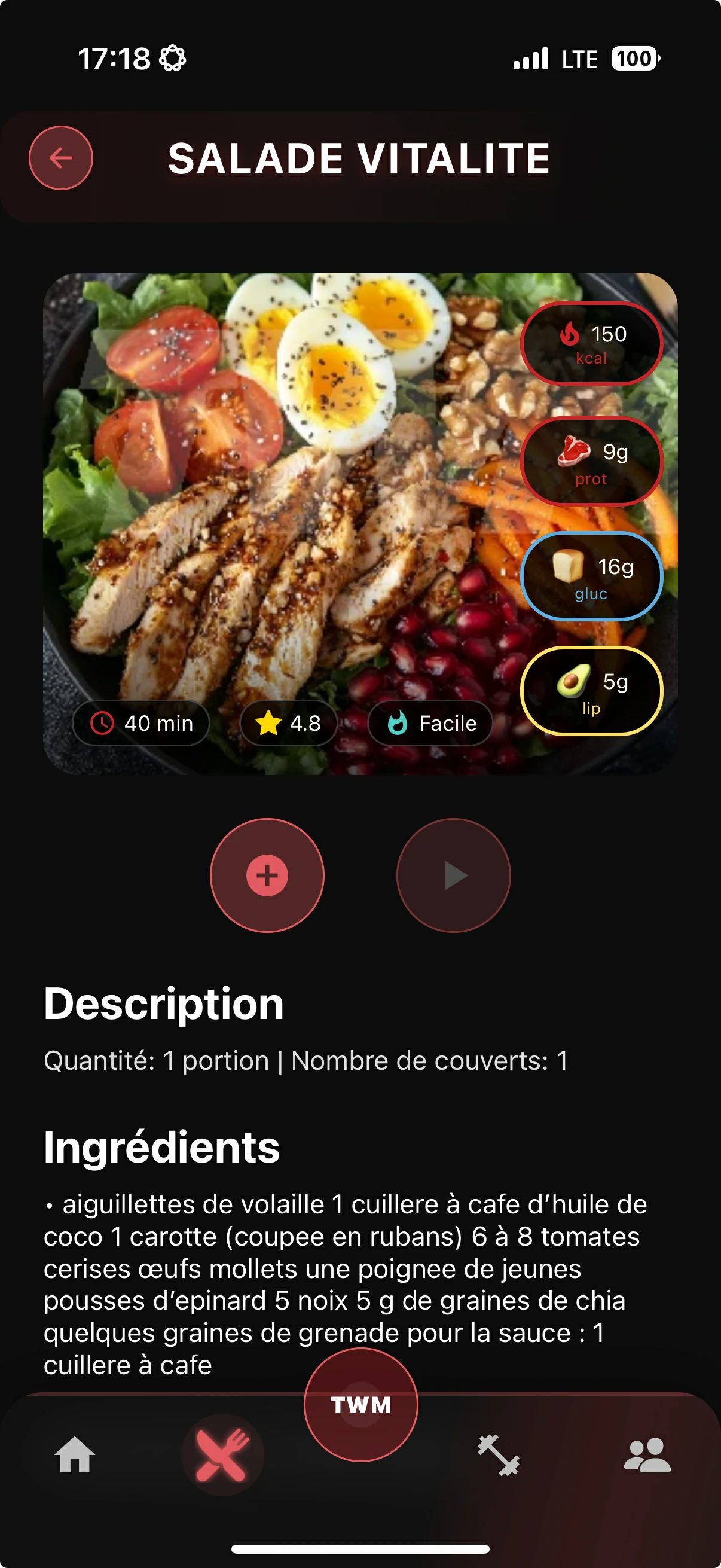 Recette détail
